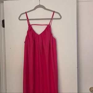 NWT Nasty Gal hot pink maxi dress size 10